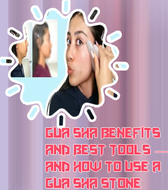 Gua sha for double chin and jawline