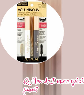 Mascara with and without primer