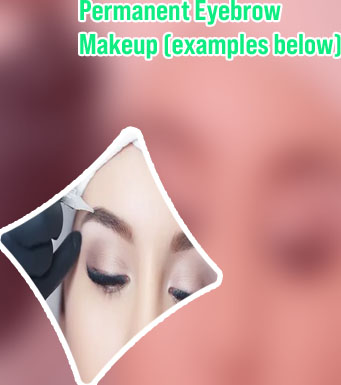 Permanent eyebrow shaping