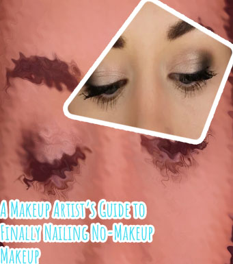 Simple nude makeup look