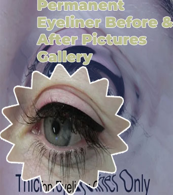 Upper eyeliner permanent makeup